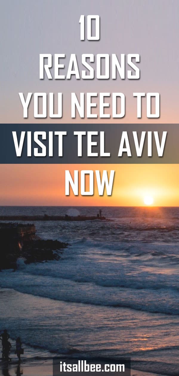 Need inspiration on Mediterranean getaways? How about 10 cool reasons to visit Tel Aviv. Great food, stunning beaches, cool tourist sights and rich history. Nothing like your imagination. Read more on why you will fall in love with Tel Aviv at first sight! #beaches #holidays #vacation #sunshine #foodie #itsallbee