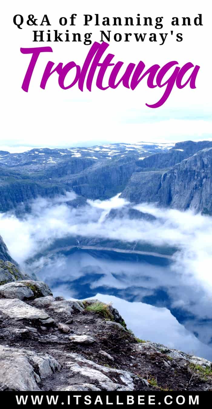 Trolltunga Hike Guide - Everything You Need To Know #norway #trolltunga #hiking #adventure #outdoors #fjords #bergen #oslo #traveltips #camping