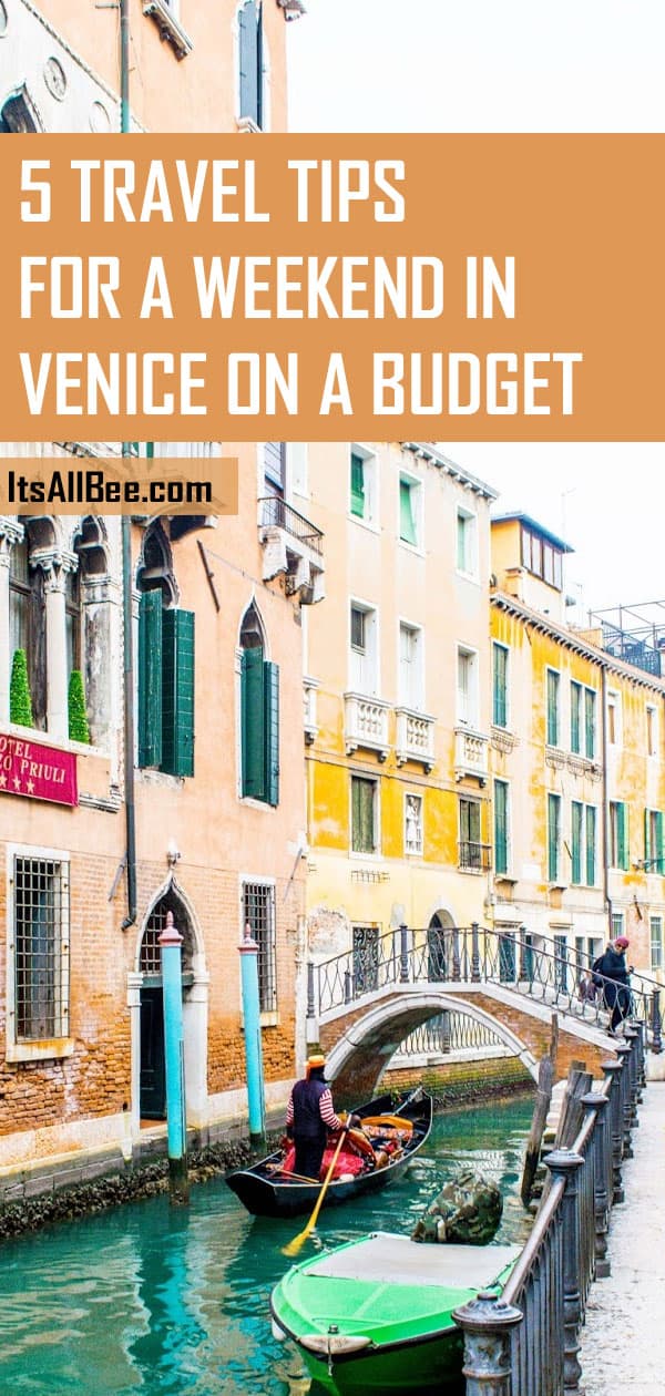 how to travel around venice on a budget