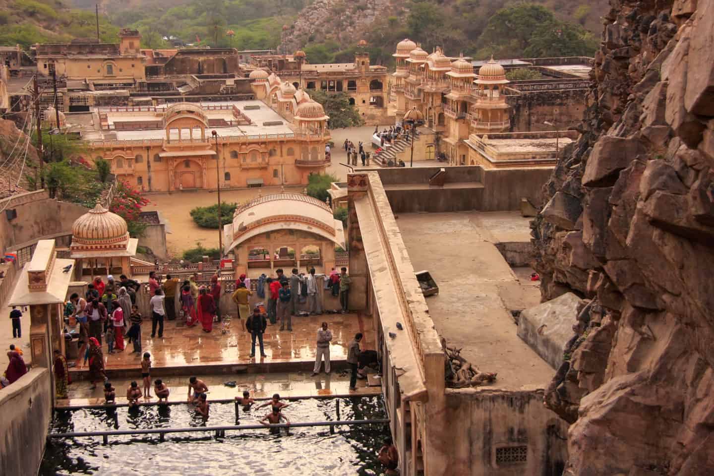 Places to visit in Jaipur | Galtaji Temple near Jaipur, Rajasthan, India.