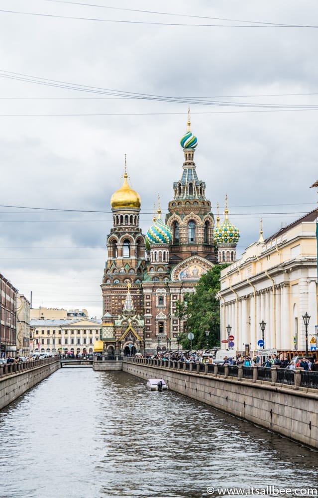 The church of the savior on spilled blood St Petersburg Russia
