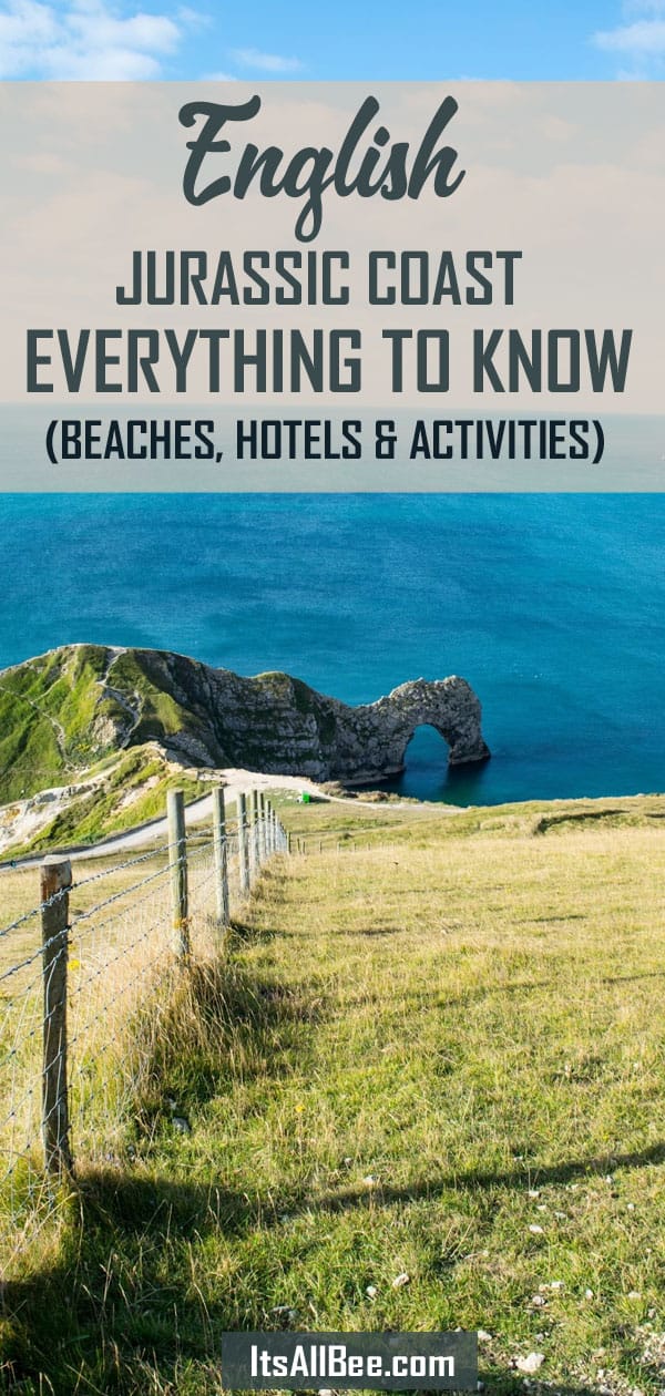 Haven't heard of Durdle Door on the English Jurassic Coast? Dont miss out on UK's beautiful coastal side also only a short trip from London. Get everything you need to know, how to get to Durdle Door beach, hotels, Durdle Door camping and other cool things to do in Dorset. #adventure #british #LondonDayTrips #fomo #traveltips #itsallbee