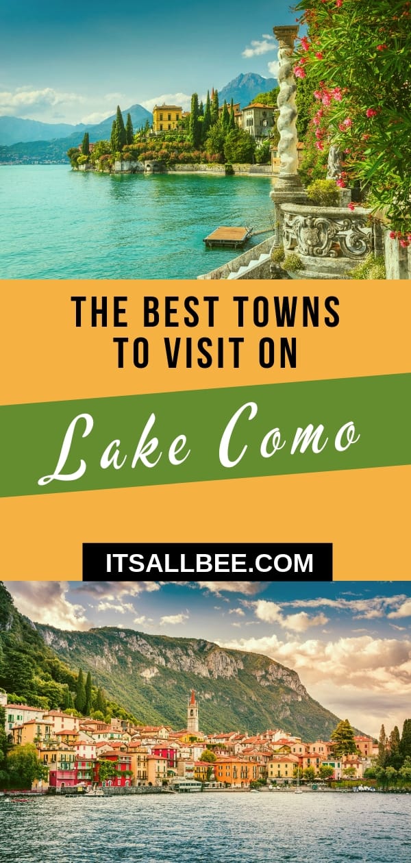The Best Towns On Lake Como Hand Down! Plus Things To Do In Each Town. From Bellagio to Menaggio, Lecco, Lenno, Varenna and more. Exploring the beautiful Villa del Balbianello, Villa Carlotta, Cathedral of Como and more. #lagodicomo #italy #lakes #traveltips #europe 