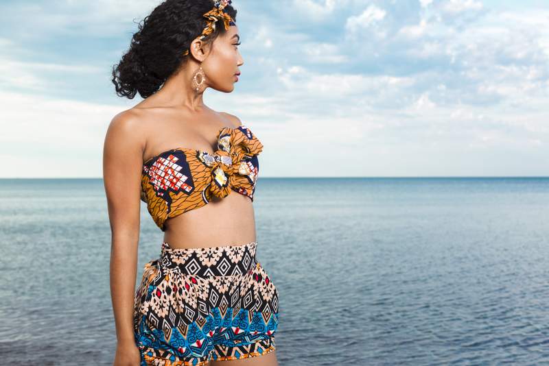 Stunning Kente print swimsuits & African Print Swimwear For Your Next Beach  Vacation - ItsAllBee