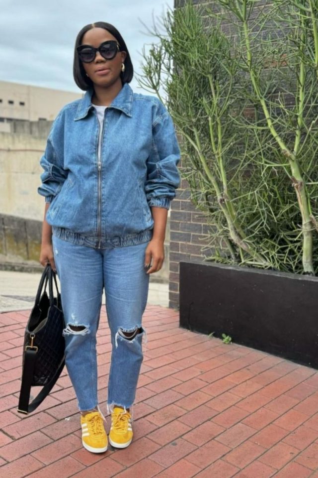 Discover stylish double denim outfit ideas perfect for any occasion, from brunch and exploring to casual outings and dinners. Learn how to mix and match shades, add statement accessories, and play with textures to elevate your denim-on-denim look. Denim On Denim, Denim Mini Skirt Outfit,, Denim Skirt Outfit Aesthetic, Denim Denim Outfit, Jeans, Outfits, Jacket Outfit, Pants, Denim Blouse, Denim Fashion, Denim Dresses, Shorts Outfit, Shirt Outfit, Double Denim outfits