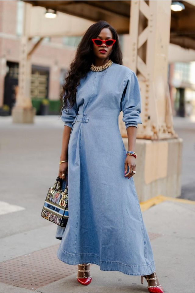 26 Gorgeous Denim Dress Outfit Ideas You Can Easily Personalise ...