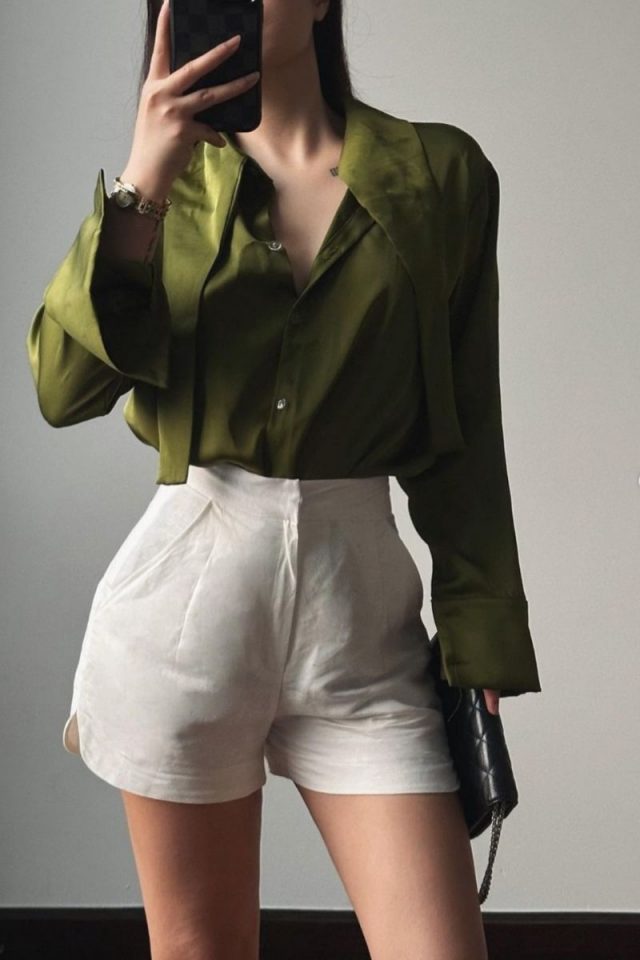 Discover stylish linen shorts outfit ideas perfect for any summer occasion. From brunch to beach days, explore how to mix and match your wardrobe for chic, comfortable looks. Linen Short Outfits, Linen Shorts Outfit, Linen Shorts Outfits,, Summer, Casual, Summer Outfit, Outfit Ideas, Fashion, Summer Aesthetic