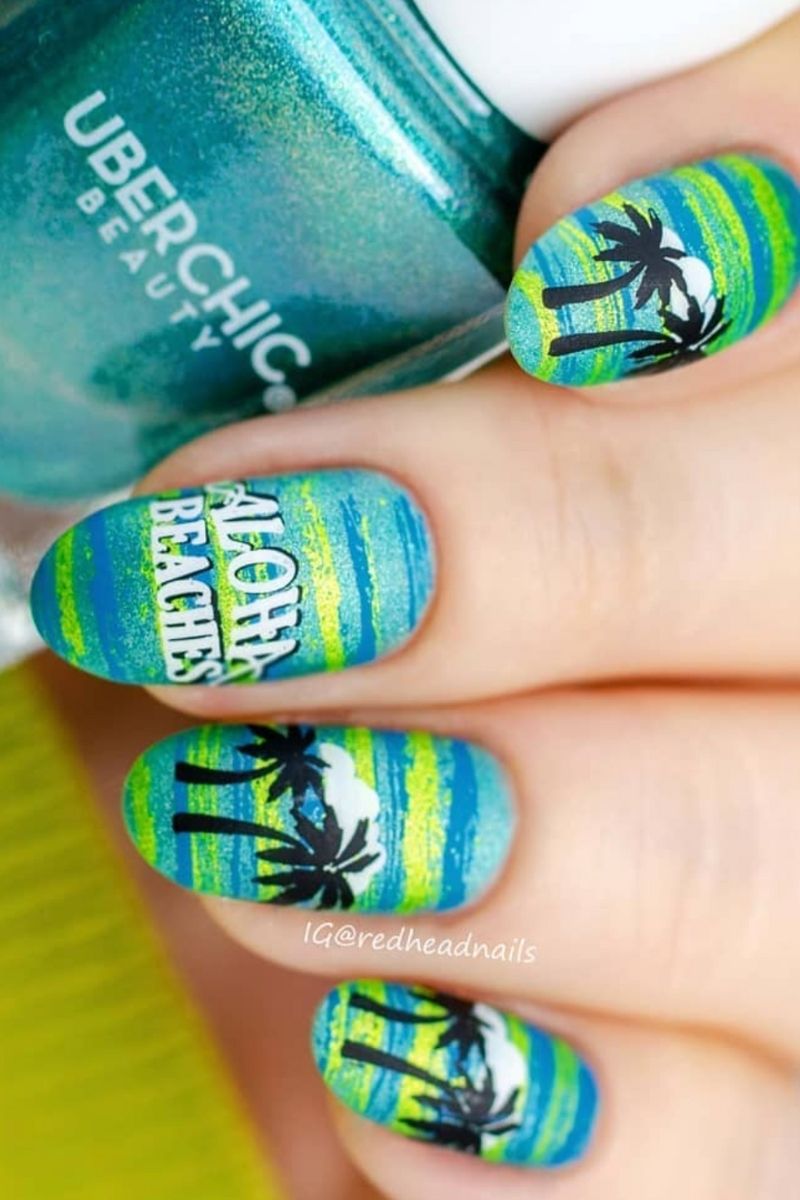 Explore stunning Hawaii nail designs perfect for your tropical getaway! From vibrant neon palms to elegant floral tips, discover chic and playful nail art ideas to elevate your island style. Hawaiian Nails, Hawaii Aesthetic, Hawaii Nails Acrylic, Hawaii Beaches, Hawaiian Vacation Outfits, Styles, Hawaiian Beaches, Hawaiian Trip, Honeymoon, Vacation Clothes, Beach Nail, Short Nail, Inspo, Vacation Nail, Fun, Trendy, Summer Acrylic Nail, Bright Summer Nail, Hawaiian Flowers, Blue, Simple, Nature